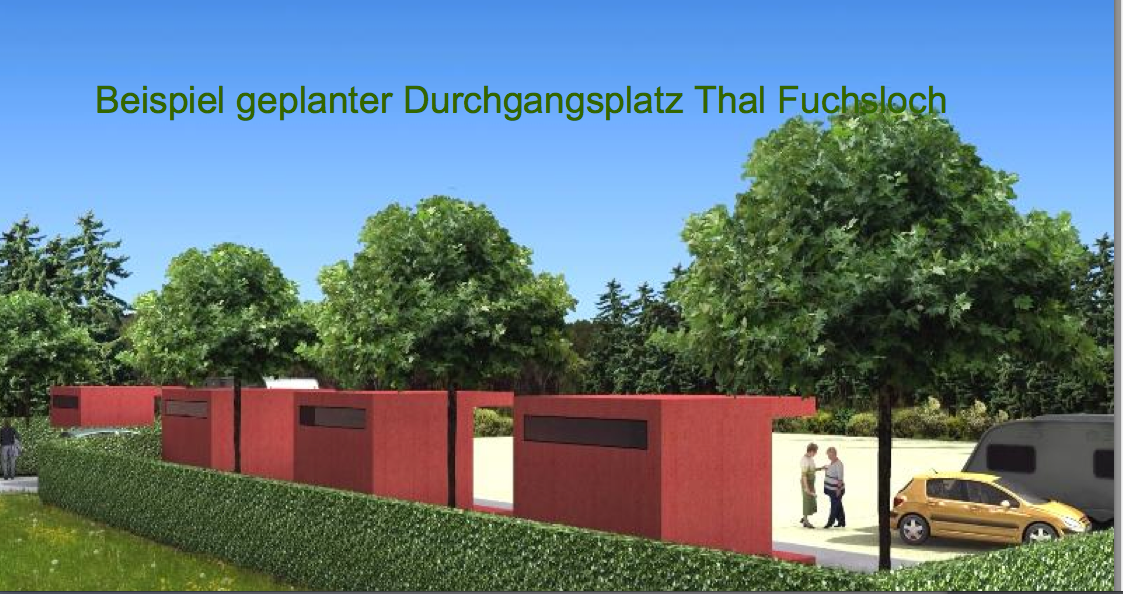 Geplanter Durchgangsplatz Thal 3