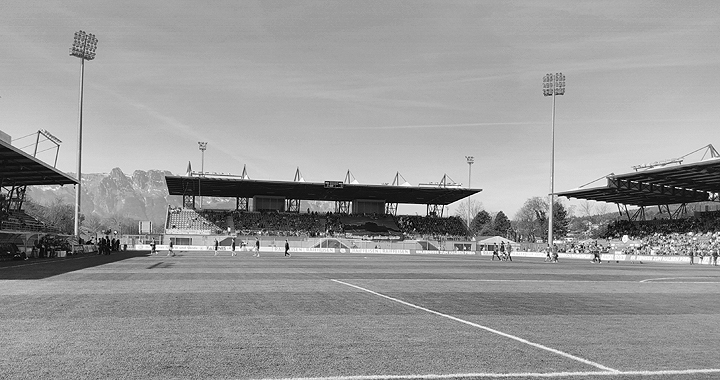 Das Rheinpark Stadion in Vaduz: Schauplatz schmerzlicher FCSG-Niederlagen. (Bild: senf)
